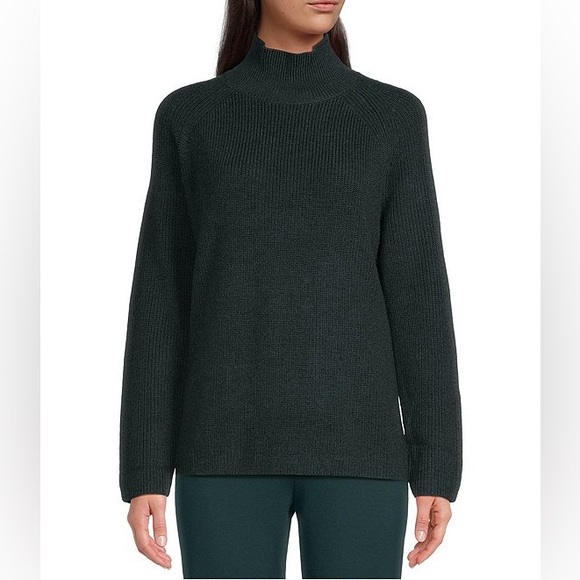 NWT Eileen Fisher
Merino Wool Ribbed Turtleneck Long Raglan
Sleeve Sweat… - Picture 1 of 5